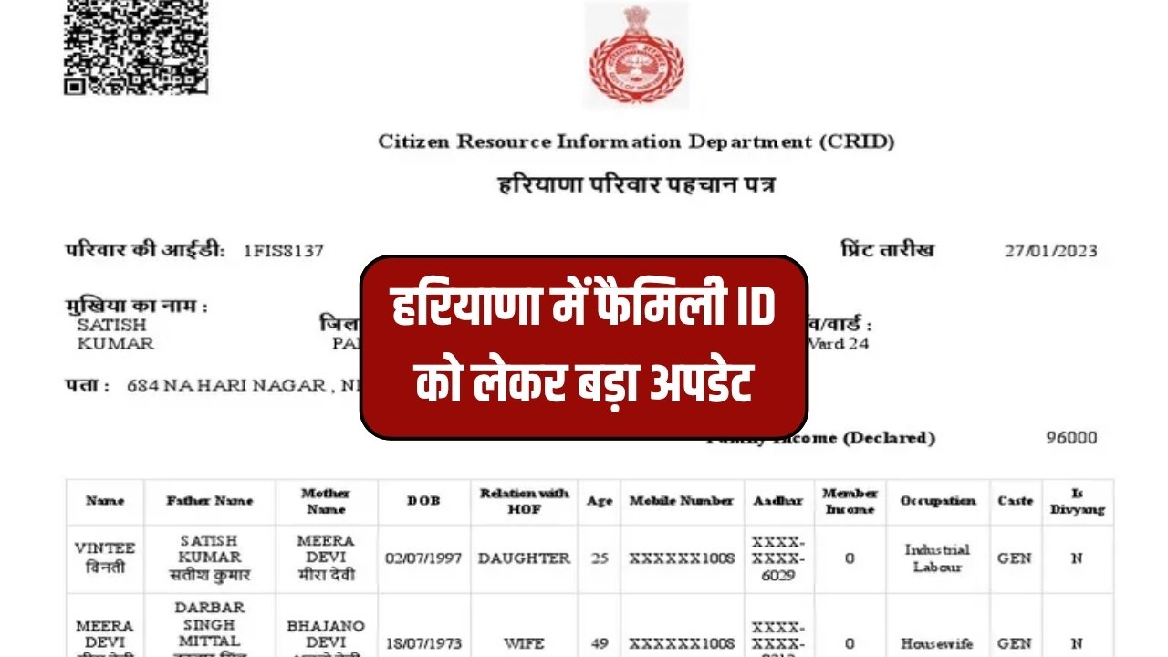 Family ID New Rules